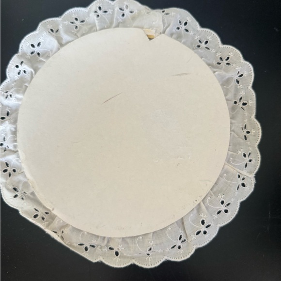 Vintage Needlepoint Floral Lace Wall Art - Picture 4 of 4